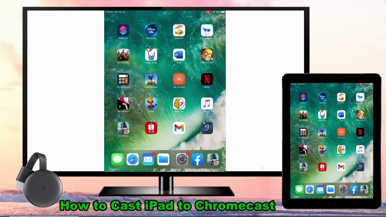 Casting iPad till Chromecast Guide: Google Home & Let's View